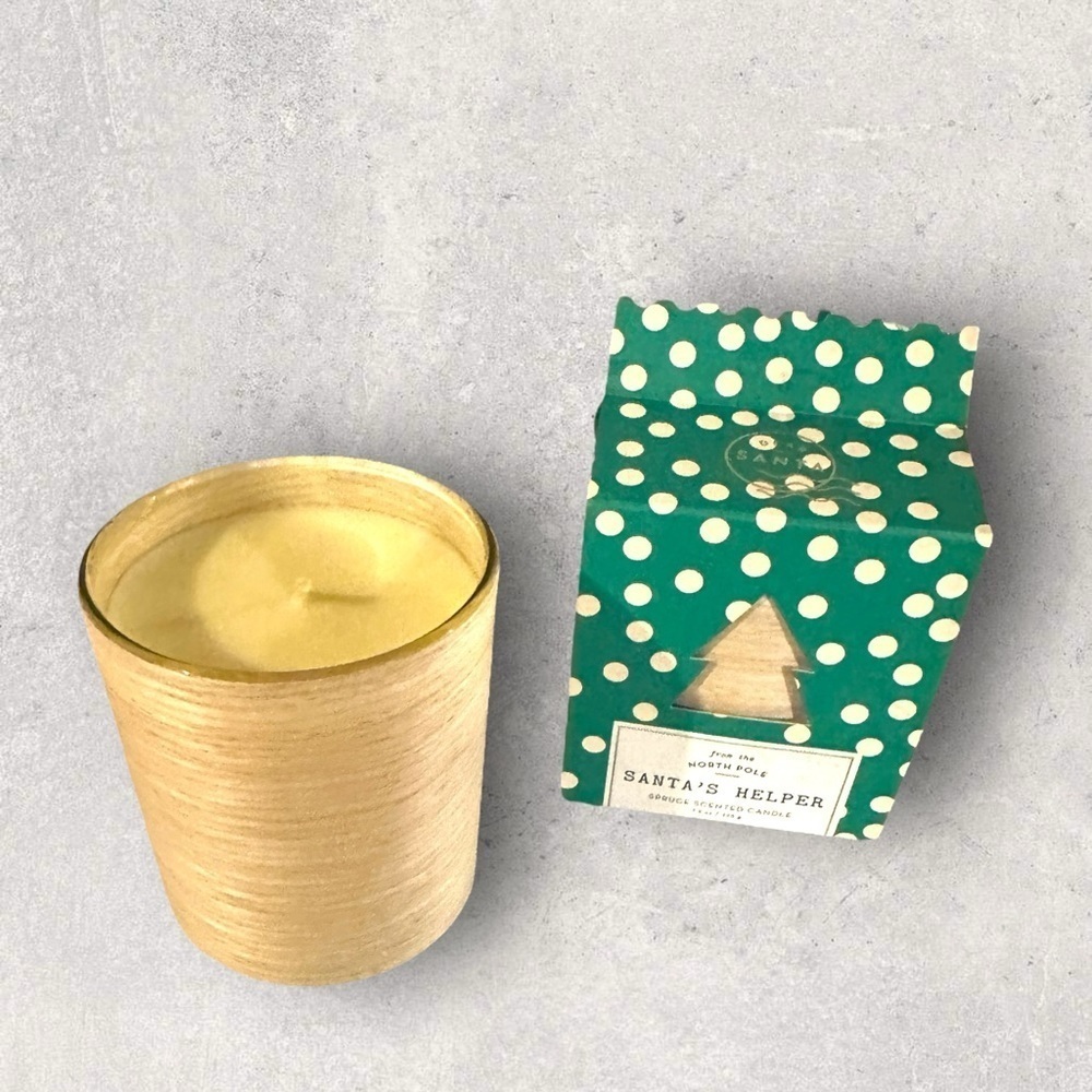 Target Sleeved Glass Candle Santas Helper 7.9 Spruce Scented